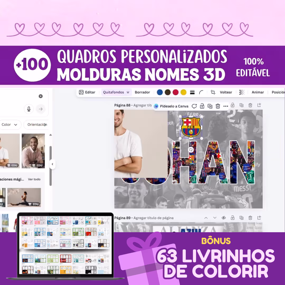 100 templates para Quadros
